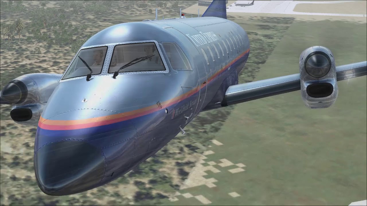 FSX EMB-120 Landing At BJX, Severe Weather
