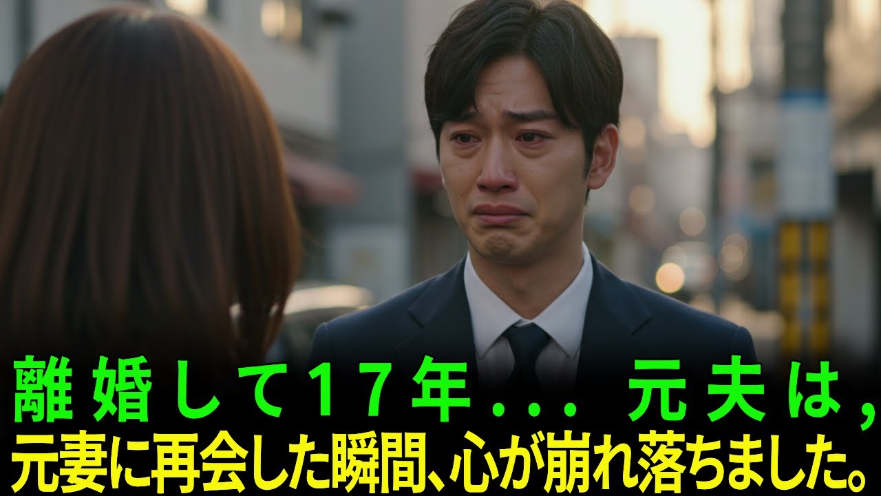 離婚して17年… 元夫は, 元妻に再会した瞬間、心が崩れ落ちました。
