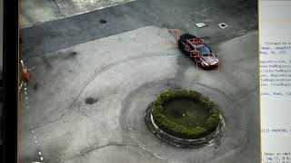 Motion detection through image subtraction and filtering