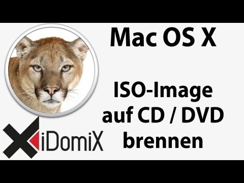 Mac OS X: ISO Image auf CD DVD brennen