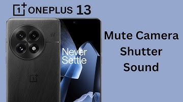 How To Mute Camera Shutter Sound On OnePlus 13