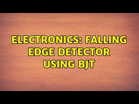 Electronics: Falling edge detector using BJT - YouTube