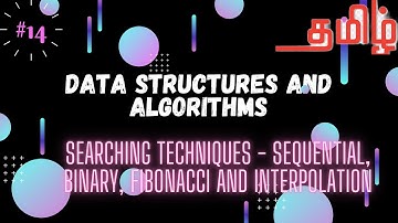 Sequential, Binary, Fibonacci and Interpolation search techniques #DataStructures #Searching