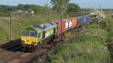 Trains north of Carlisle into Scotland! WCML Evening. 56s, 90s, Green 66, 321, 325s, 25 26 30 May 23