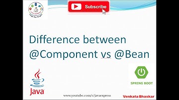 Difference between @Component vs @Bean in Spring Boot | Interview Questions @JavaExpress