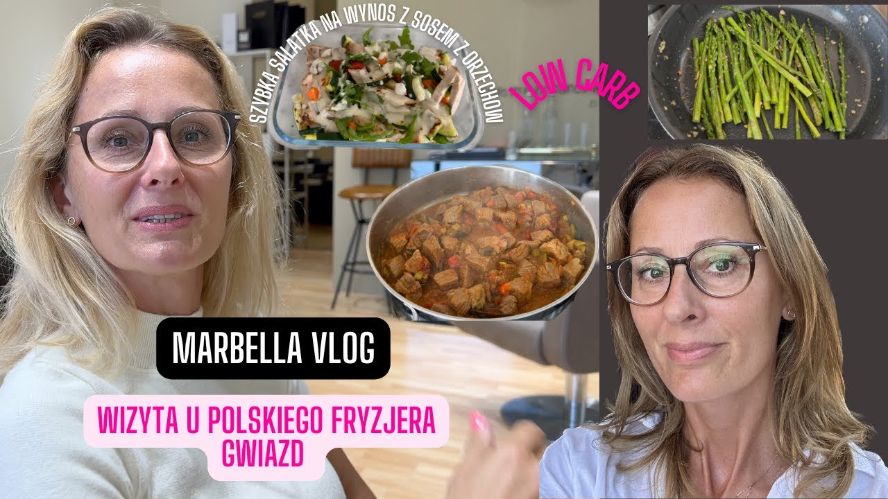 MARBELLA VLOG🇪🇸 szybka sałatka na wynos☘️ gulasz z warzywami 🌶️moja wizyta u fryzjera gwiazd