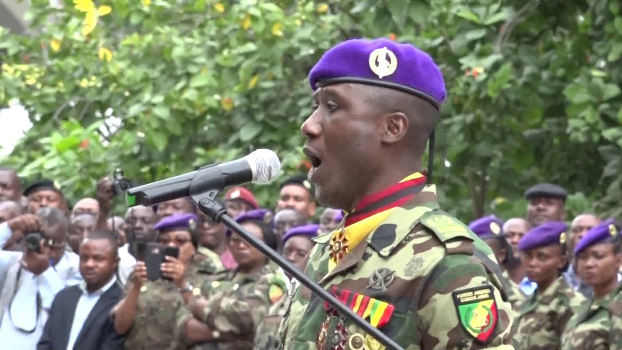CONGO COL GERVAIS AKOUANGUE NOUVEAU COMMANDANT DE LA GARDE REPUBLICAINE SYLVESTRE MESSI