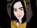 easy simple muslim girl vector drawing || beautiful muslim girl unique art  #muslim #girlDrawing