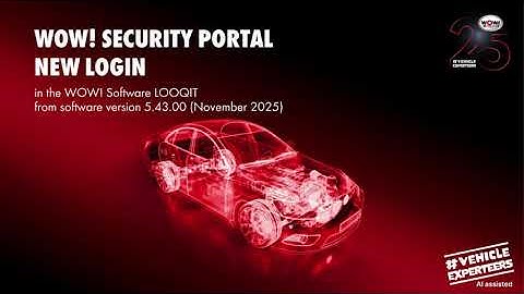 WOW! Security Portal - New user login (software version 5.43.00)