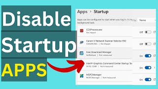 how to disable autostart program in windows 11 ( disable startup programs )