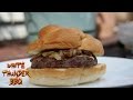 Wood fired steak burger  white thunder bbq