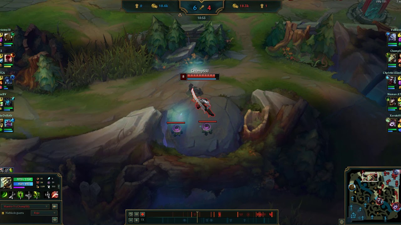 Carreando feeders a base de powerfarm - Master Yi vs Lee Sin - LAS - Replay