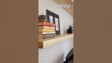 How to Install Seamless Floating Wood Shelves