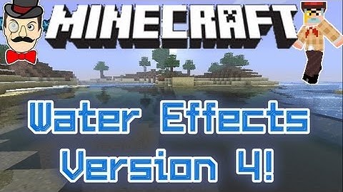 Minecraft WATER SHADER V4! Shimmering Water & Player Reflection Effects!