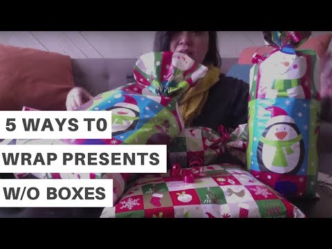 How To Wrap A Present Without A Box (5 Ways)