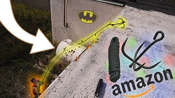 GRAPPLING HOOK PARKOUR! Amazon vs Parkour POV