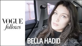A Day in the Life of Bella Hadid at Miu Miu during Fashion Week | Vogue Paris