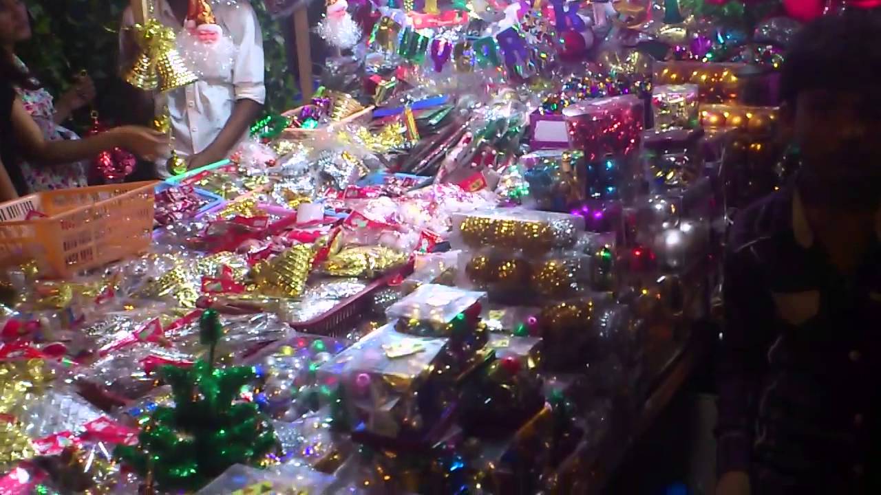Christmas Decoration Material Stuff Shop in Mumbai  YouTube