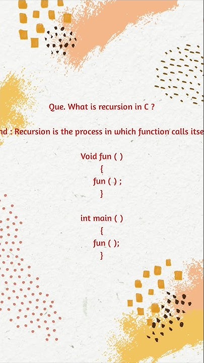 Recursion in C programming // C programming // Easy and easy info tech ...