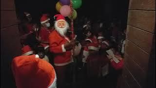 Secret Santa visited our home on Christmas eve with the choir group singing Christmas Carol.