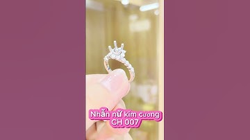 Ra mắt mẫu nhẫn nữ kim cương thiên nhiên CH: 007 - nhẫn hột xoàn nữ cao hùng#nhẫnkimcương #kimcương