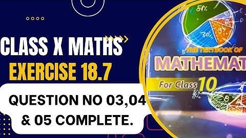 Class 10th chapter 18 vaiations new mathamatics|Exercise 18.7 ques 3,4 & 5 complete#karachi_board