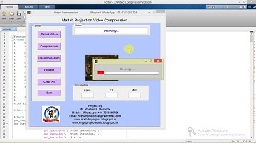 Video Compression Matlab Project with Source Code || Final Year Project