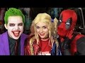 DEADPOOL gets Between JOKER &amp; HARLEY QUINN - Real Life Superhero Movie