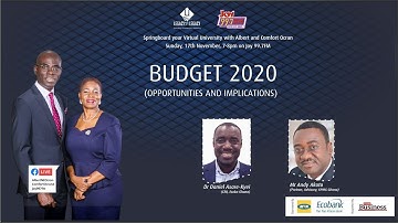 BUDGET 2020 - Opportunities & Implications || Springboard your Virtual University