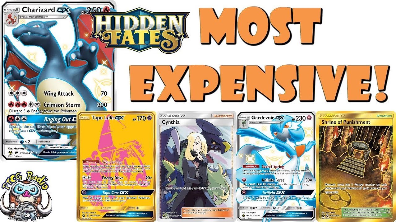 Most Expensive Pokemon Cards From Hidden Fates New Tcg Set