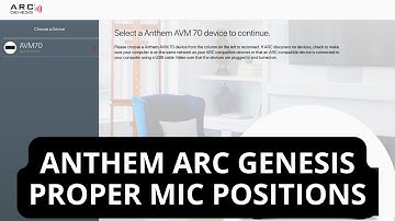 ANTHEM ARC GENESIS CALIBRATION MICROPHONE POSITIONING | Correct Placement for Better Results AVM70