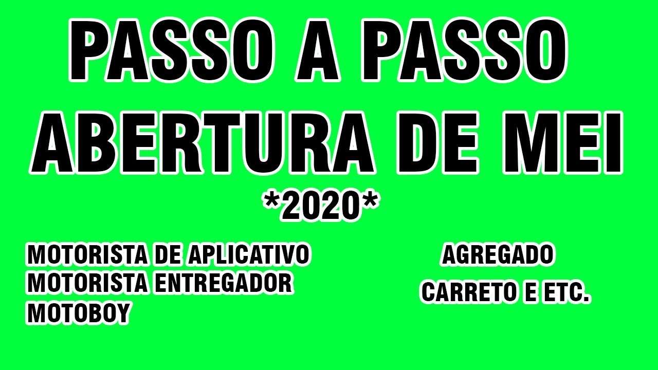 Passo a passo sobre abertura de MEI serve para qualquer atividade - YouTube