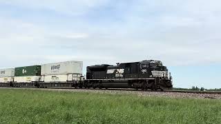 Loooong Norfolk Southern Double Stack at Dawkins 