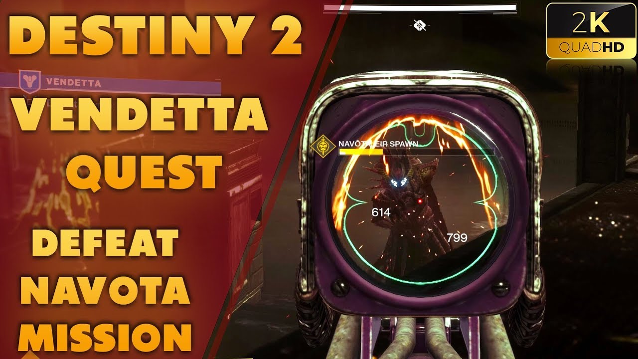 Lets Play - Destiny 2 - The Quest To Kill Vendetta - YouTube