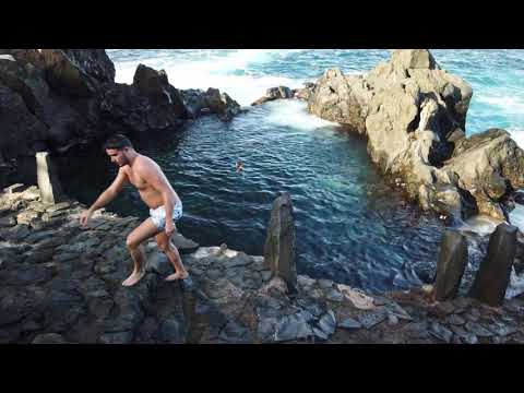 Secret volcanic pool Charco La Laja, North Tenerife, Canary Islands | Video