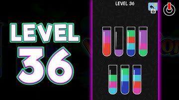 Water Color Sort Level 36 Solution
