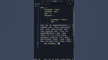 Python | How to write data to a JSON file #shortsfeed #shorts #python
