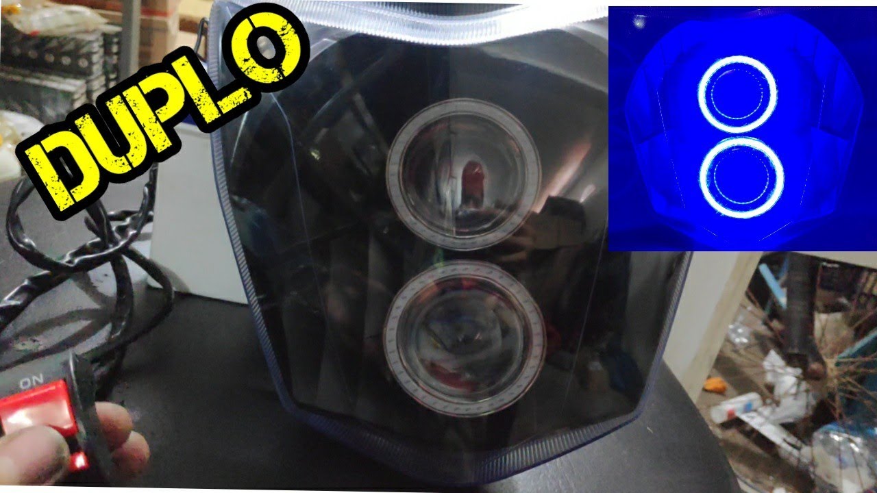 FAROL 160 OLHO DE ANJO DUPLO AZUL