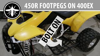 TRX450R Footpegs on a 400EX - Quick Affordable Bolt-On Upgrade by Legacy Craftworks 779 views 3 years ago 56 seconds