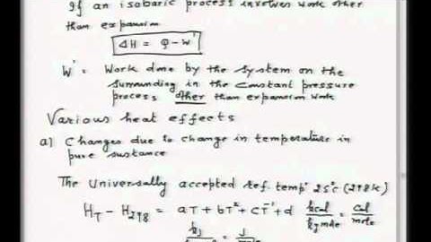 Mod-01 Lec-05 Exercise on Stoichiometry and Introduction to Thermochemistry