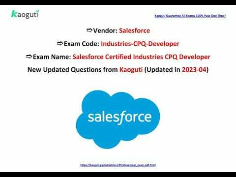 Industries-CPQ-Developer Zertifizierung