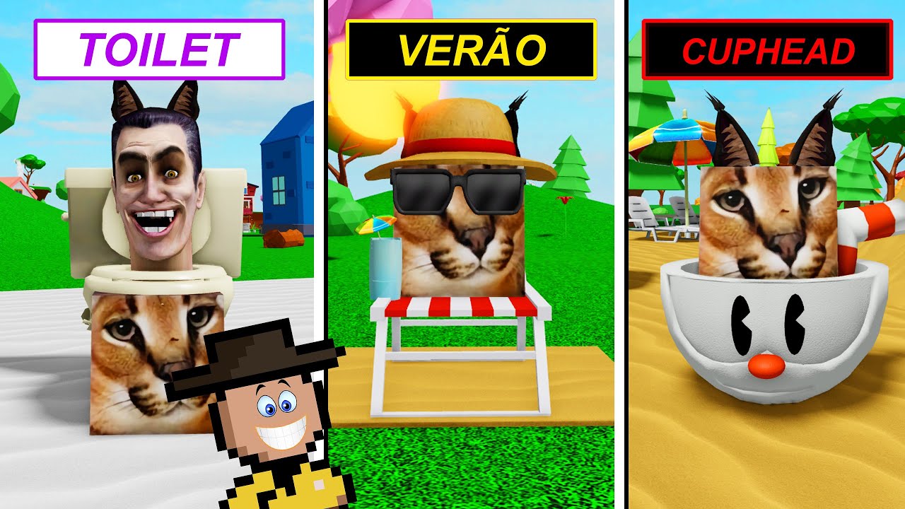 ENCONTRAMOS OS FLOPPAS DESENHO ANIMADO NO MUNDO DE CARTOON!!! (ROBLOX -  FIND THE FLOPPA MORPHS) 