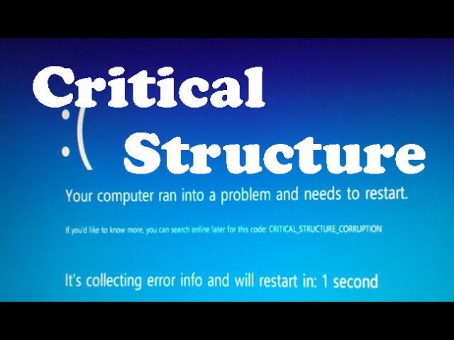 Structure corruption. Windows stopcode win 10 critical structure corruption.