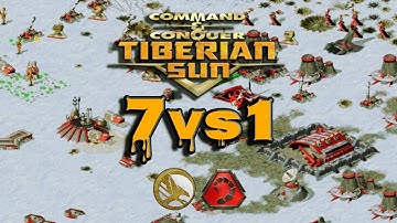 Command & Conquer Tiberian Sun - 7 vs 1 Gameplay Review
