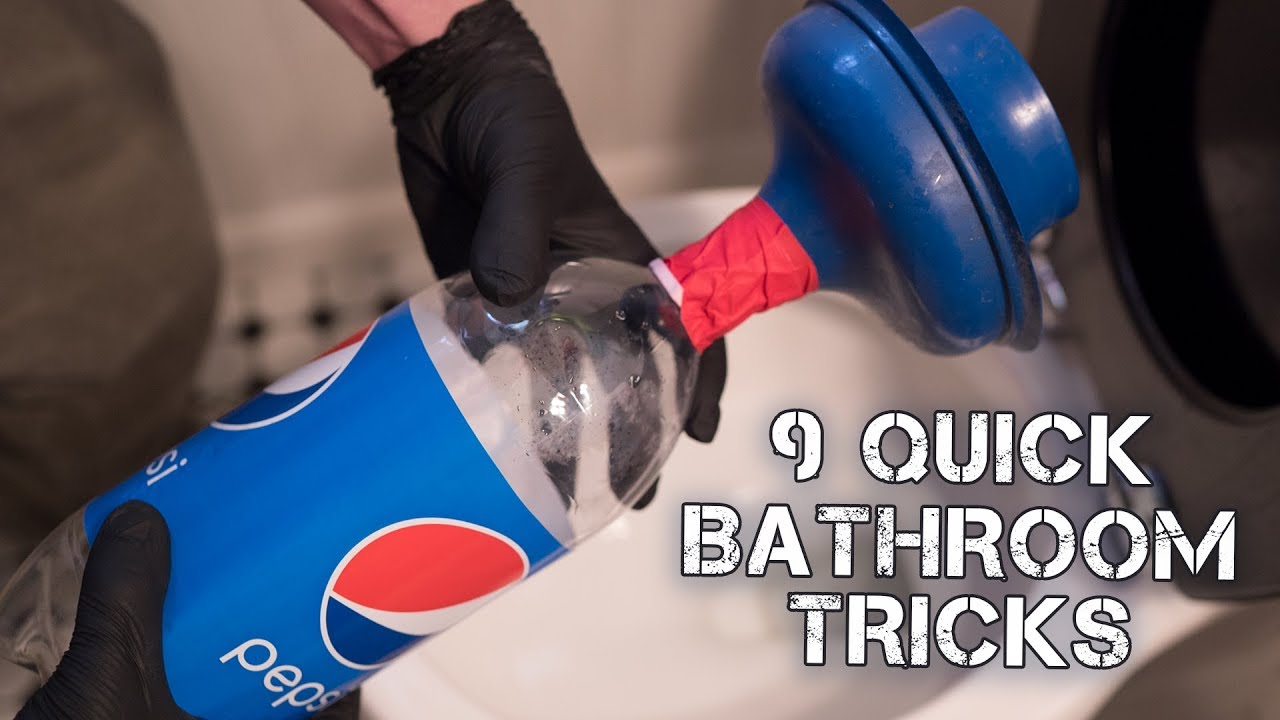 9 Super Quick Bathroom Tricks - YouTube