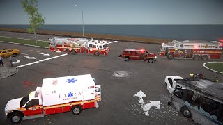 EmergeNYC Car Accident | Rescue 9 Response!