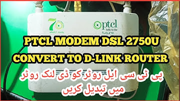 Ptcl Modem Dsl 2750u Convert to Dlink Router