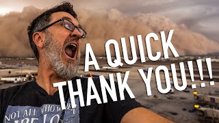 A Quick Thank You!!!
