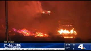 11.4.16 - NBC4 - Pallet Fire in San Bernardino