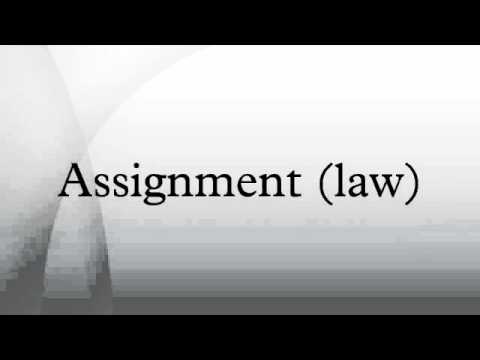 assignment meaning in law dictionary